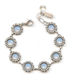 Clara Beau scallop deco bracelet with swarovski crystal Bf188