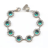 Clara Beau scallop deco bracelet with swarovski crystal Bf188