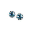 Clara Beau Exquisite Antique Basket Round Swarovski crystal Post earrings ES80 Gold