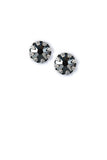Clara Beau Exquisite Antique Basket Round Swarovski crystal Post earrings ES80 Gold
