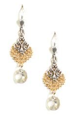 2-Tone Filigree Earrings