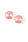 Clara Beau Fabulous 10mm Round Swarovski Crystal Post earrings ES73 Gold