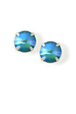 Clara Beau Fabulous 10mm Round Swarovski Crystal Post earrings ES73 Gold