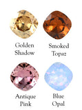 Clara Beau Simply Classy 12mm Square Swarovski Crystal Ring R47 Gold