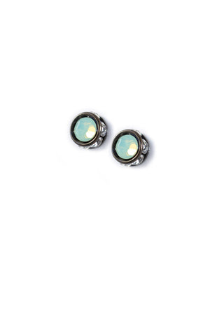 Clara Beau Chrysolite Opal Swarovski crystal accented Post earrings EG282