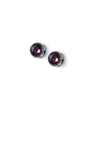 Clara Beau Amethyst crystal accented Post earrings EG285
