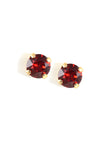 Clara Beau 9mm Ruby Swarovski Crystal Post earrings ES14