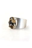 Clara Beau Mod Oval Swarovski Crystal Ring R537 Silver